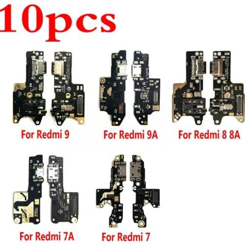 10pcs For Xiaomi Redmi Note 5 5A 6 7 8 Pro Redmi 6 6A 7 7A 8A 9A USB Charge charging Dock Connect port Board & Microphone