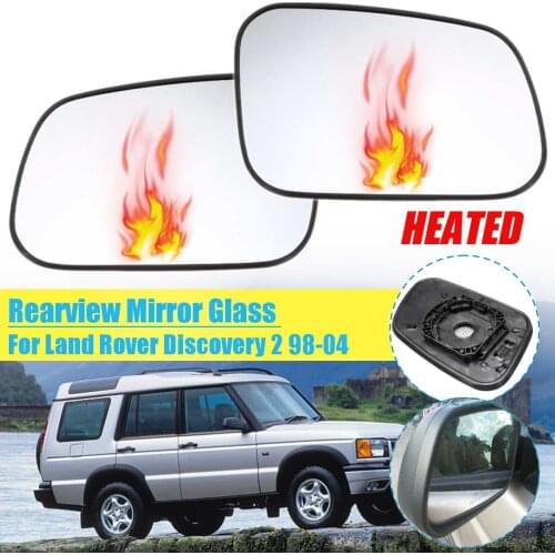 Heated Mirror Glass For Land Rover Discovery 2 1998 1999 2000 2001- 2004 Rearview Mirror Glass Len Cover Accessories Replacement