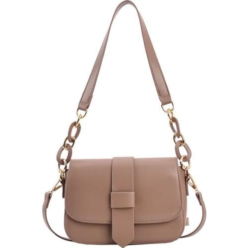 2021 New Simple Casual Small Bag High-quality Popular Cross-body Niche High-end Sense of One-shoulder Small Square Bag Female