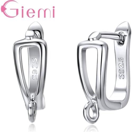 New Arrival 100% 925 Sterling Silver Jewelry For Women Ladies Hoop Earrings Cheap Price Factory Direct Sales Accessories
