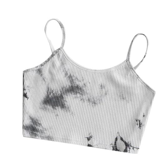 New Sling Sleeveless Camisole Women Summer Sexy Crop Top Female Fashion Clothes Spaghetti Strap Ribbed Fashion Bodycon Pullover