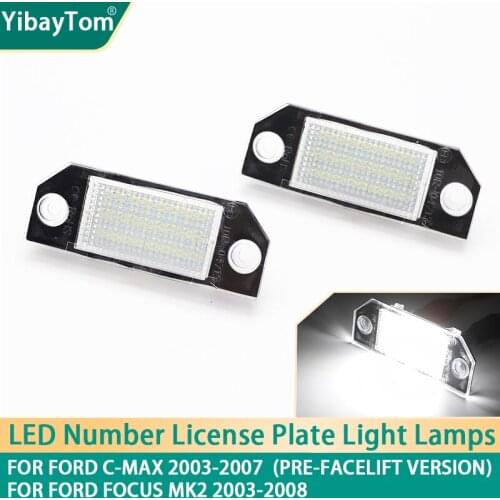 1 year warranty Durable White Canbus Rear License Plate Tag Light LED For Ford C-MAX 2003-2007 Pre-facelift Focus MK2 2003-2008