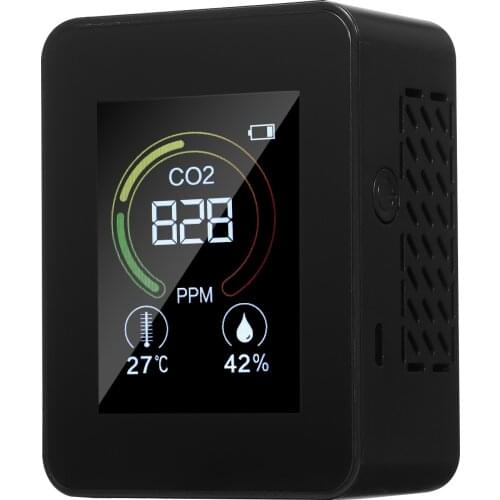 3 in 1 Intelligent Air Quality Detector Home Office School Use Multi-Functional Digital Display CO2/Temperature/Humidity Monitor