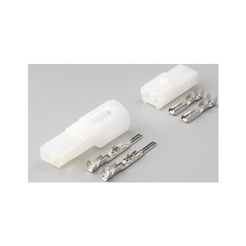 Automobile connector 2-core 2-wire 2-hole vehicle connector with terminals