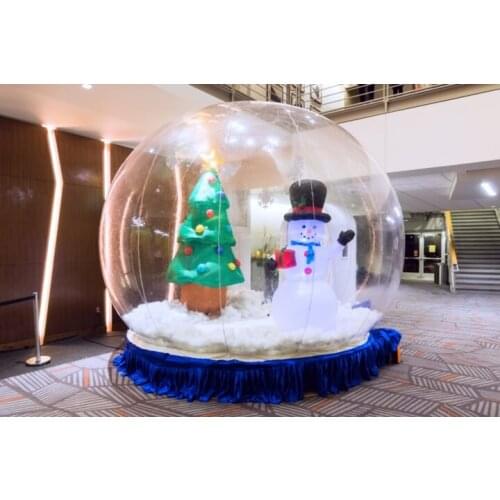 Free shipping, Giant Snow Globe for Christmas Decoration, Photo Snow Globe Inflatable,Commercial Quality Human Size Snow Globe
