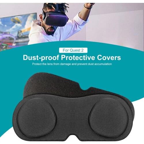 Lens Cover For Oculus Quest 2 VR Headset Dust Proof VR Pad Lens Cover Anti-Scratch Lens Protect Cover Washable Lens Protector