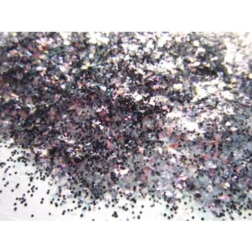 Black White Mix iridescent glitters G498