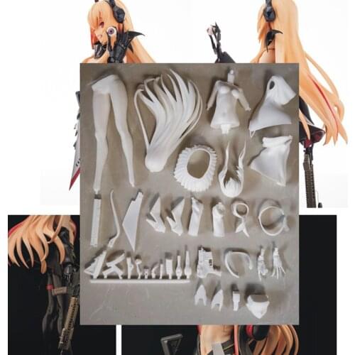 GK 1/7 Girls Frontline M4 White Model Figure