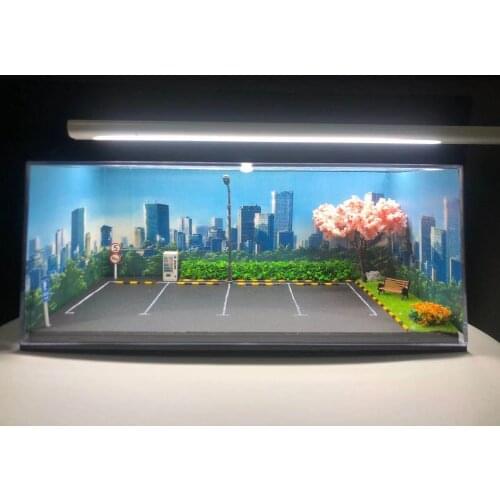 FTR 1:64 Sakura Open Car Park Background Assembly Model