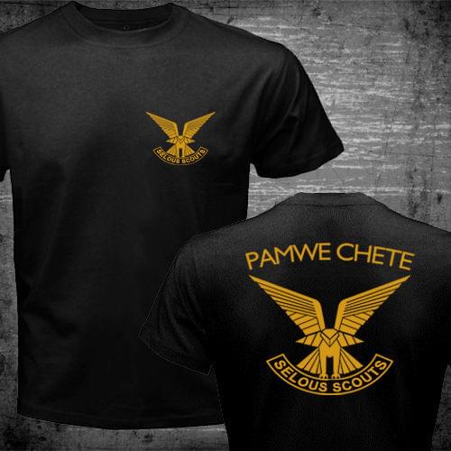 Rhodesian Zimbabwe Army Selous Scouts Pamwe Chete Logo Special Forces Tees Creative Novelty Summer Style Cotton Order T Shirts