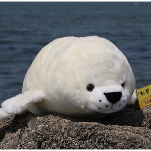 Quality Plush Toy Simulation Seal Doll Cute Ragdoll Large Toy Ocean Polar Museum Seal Doll Gift 29inch 74cm DY50577