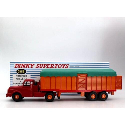 Atlas Dinky toys 36B Tracteur Willeme ET Semi Remorque Bachee Truck Diecast Models Collection