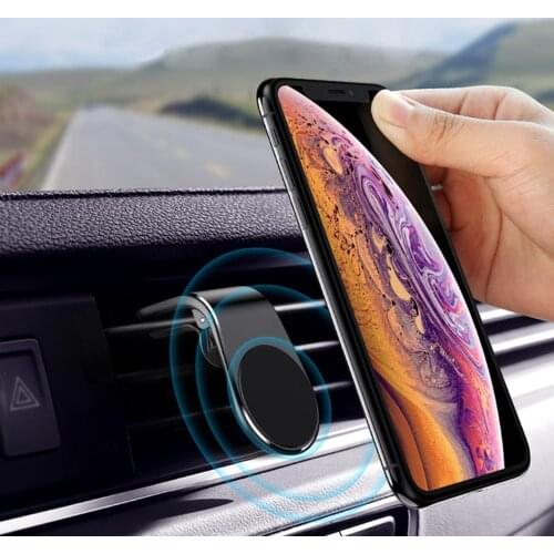 Magnetic Car Phone Holder Stand For Car GPS Air Outlet Magnet Mount Aluminum Alloy Universal Auto Mobile Bracket Car Accessories