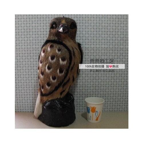 Simulation cute owl 13x16x38cm model polyethylene&furs owl model home decoration props ,model gift d862