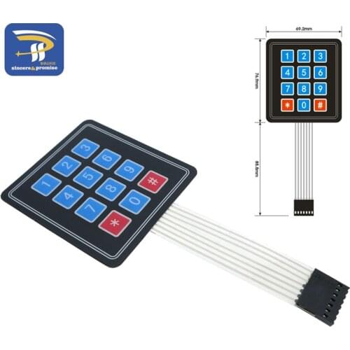4x3 New 3*4 Matrix Array/Matrix Keyboard 12 Key Membrane Switch Keypad For Arduino diy kit