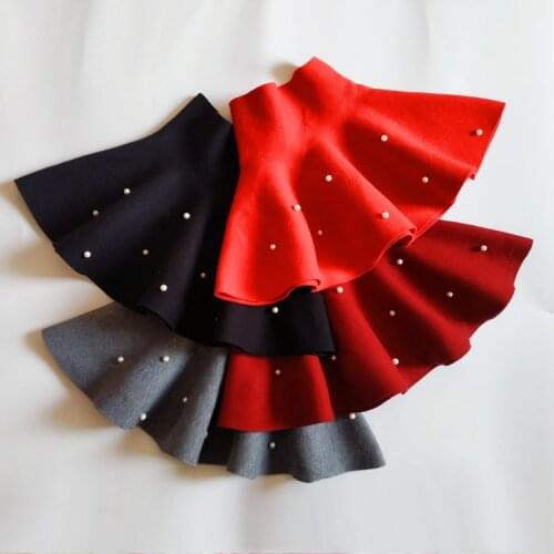 4-15T Tutu Skirt Girl Costume Toddler Girls Knit Skirt Kids Pettiskirt Tulle Skirts 2019 Autumn Baby Outfits Children Clothes