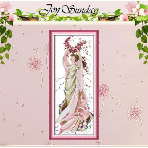 Rose Fairy Patterns Counted Cross Stitch 11CT 14CT Cross Stitch Sets Wholesale Chinese Cross-stitch Kits Embroidery Needlework