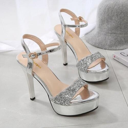 Women Sandals 2021 Ladies High Heels Shoes Woman Pumps Open Toes Fashion Party Female Lady Heels Shoes Sandals For Women