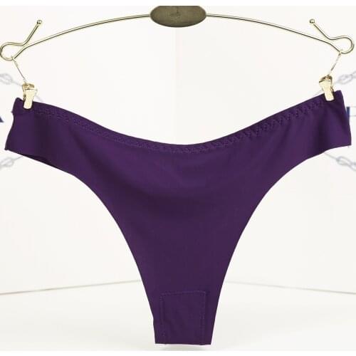 Temptation does not have trace thong a type ice silk panties female sense of interest T pants low waist small panties