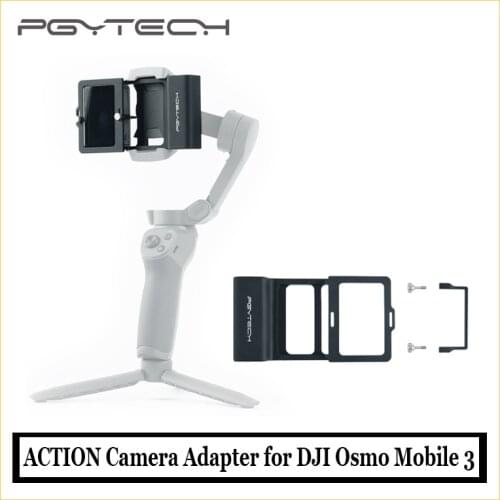 PGYTECH DJI OM 4/Osmo Mobile 3 Stabilizer Gimbal Adapter Switch Mount For Gopro Hero 5/6/7 Smooth 4 Action Camera Accessories