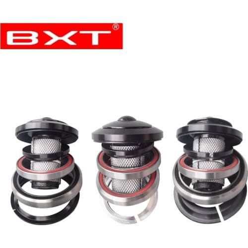 Bike Headset 1-1/8" to 1-1/2" MTB/Road Bicycle Steering Column Headset 41.8mm Straight to 52mm Tapered Fork Cycling Accessories