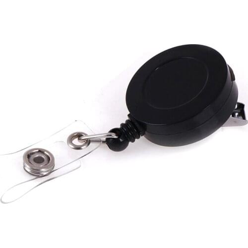 Retractable Key Ring Pull Chain Reel ID Card Badge Keychain Holder Recoil Belt Clip
