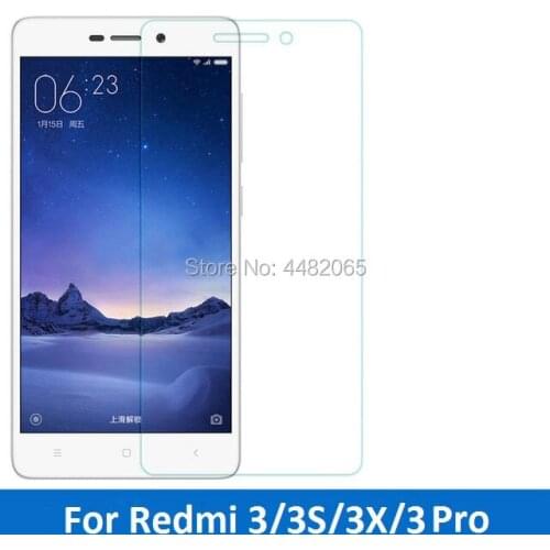5PCS/LOT Tempered Glass For Xiaomi Redmi 3S 3 Pro Case Screen Protector on Ksiomi Xiomi redmi 3s 3X 3 S X Film Cover Glas Saver