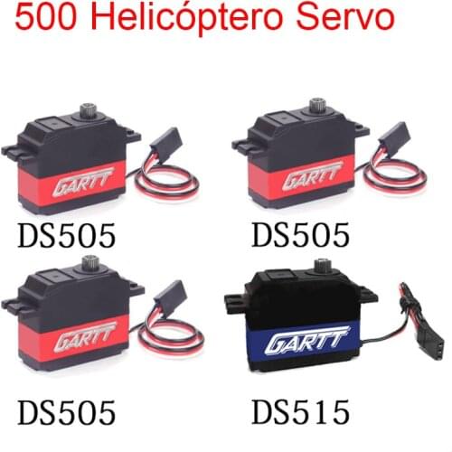 3 X Placa Swash Servo & 1 X DS515 DS505 GARTT Servo Da Cauda Para For ALIGN GARTT 500 RC Helicóptero