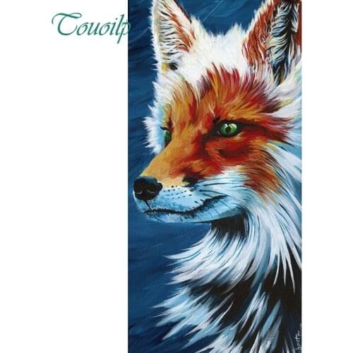 TOUOILP Full Square/Round Drill 5D DIY Diamond Painting "Animal fox" 3D Embroidery Cross Stitch Mosaic Home Decor Gift