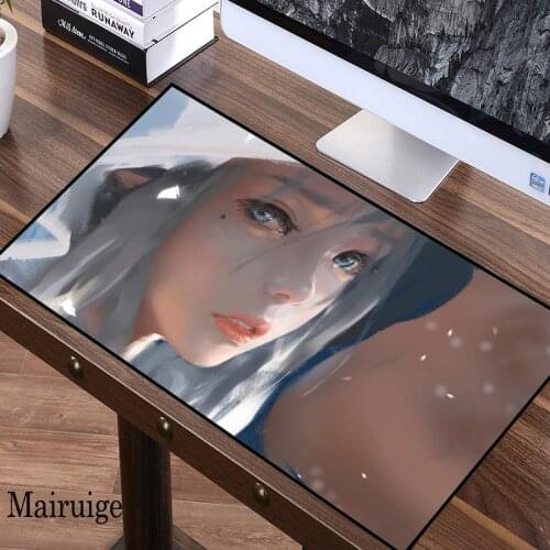 Mairuige Ghost Blade Wind Chime Large Mouse Pad Keyboard Mat Desk Mat Durable Desktop Anime Mousepad Rubber Gaming Accessories