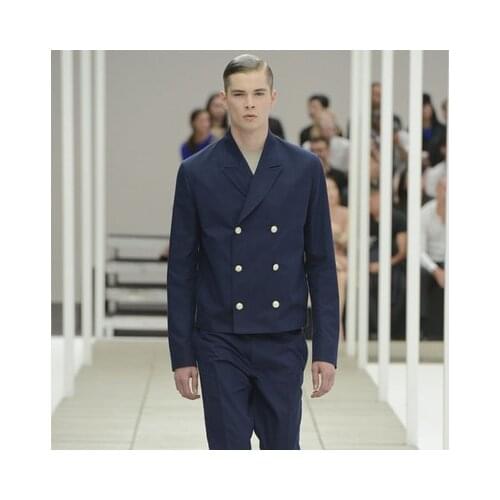 Mens trousers casual pants loose middle waist spring fashion show show all-color youth straight straight slim little pants