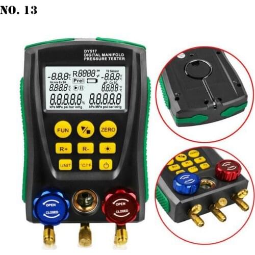 New DY517 Refrigeration Pressure Gauge Digital Vacuum Pressure Manifold Tester Meter HVAC Temperature Tester Pressure Meter