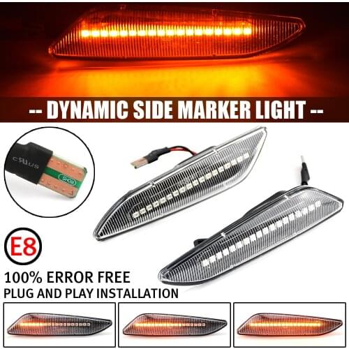 Dynamic LED Turn Signal Lights Car Side Marker Indicator Lamp For Alfa Romeo 147 156 Sportwagon 937 932