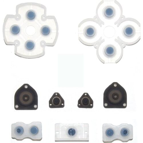 For Sony for PS4 DualShock Controller Gamepad Soft Rubber Silicone Conductive Adhesive Button Pad keypads