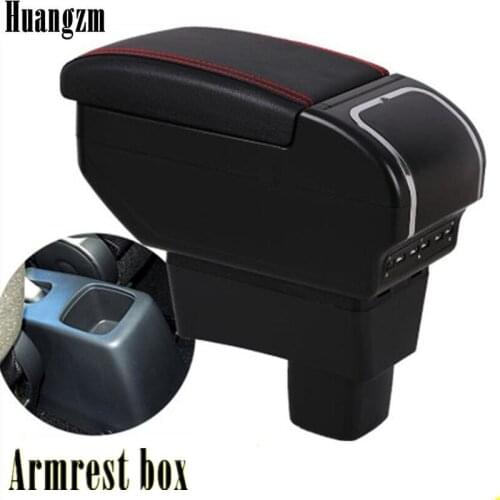 For Suzuki Swift armrest box universal car center console modification accessories double raised with 9 USB 2005-2020