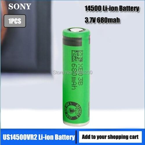1PCS Original Sony 3.7V US14500VR2 14500 680mAh Electric Toothbrushes And Electric Shavers