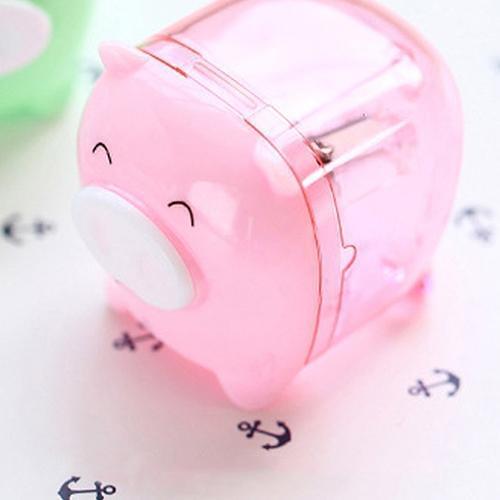 1Pc Cute Mini Pig Shaped Super Cartoon Student Pencil Sharpener Stationery Tool