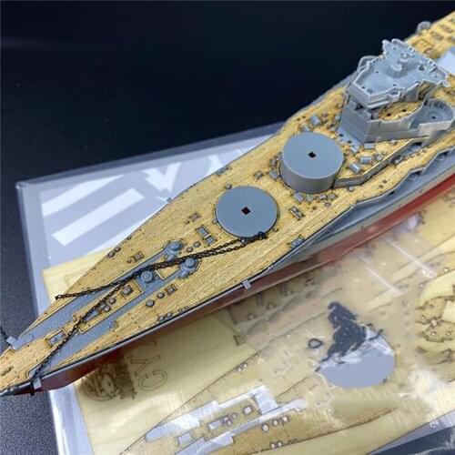 Upgrade Wooden Deck with Chain for 1/700 Scale FUJIMI 430645 IJN Nagato Battleship Model DIY Modification Parts