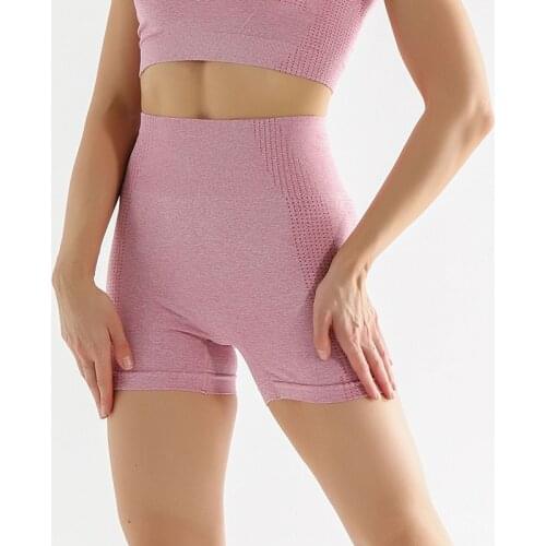 High Waist Gym Clothing Short Seamless Women Yoga Pants Workout Super Elastic Sport Shorts Hip-lift Running Leggings Sports 2021