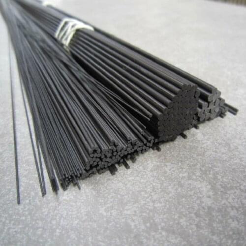 20pcs per lot 500mm long 0.5mm 0.6mm 0.7mm 0.8mm 0.9mm 1.0mm diameter carbon fiber pultrusion rod