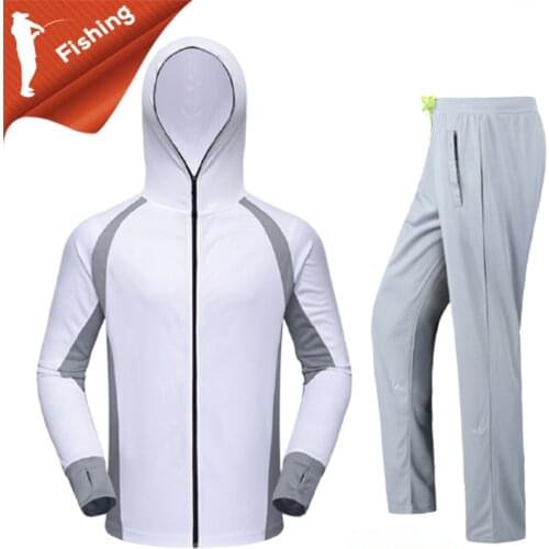 Fishing Hoodie Anti-UV Sunscreen Sun Protection Clothing Cycling Shirt Breathable Quick Dry Hiking Clothes face neck