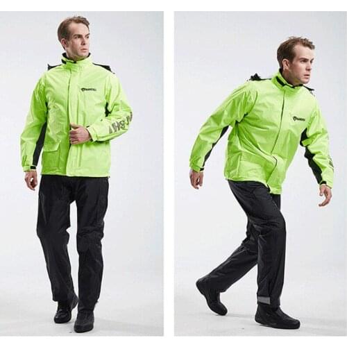 Waterproof Motorcyclist Raincoat Rainpants Suit Adult Split Rain Coat Motorcycle Riding Ultrathin Male Outdoor Hiking Jacket
