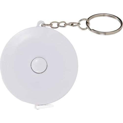 Waterproof Retractable Fish Measuring Ruler Soft Tape Pocket Tape Portable Easy Carrying Fishing Accessories Pesca White