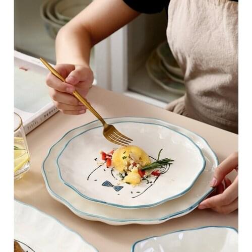 All Seasons Meals Ceramic kitchen plate set cookware cooking appliances rice salad noodles bowls soup spoons kitchen tools