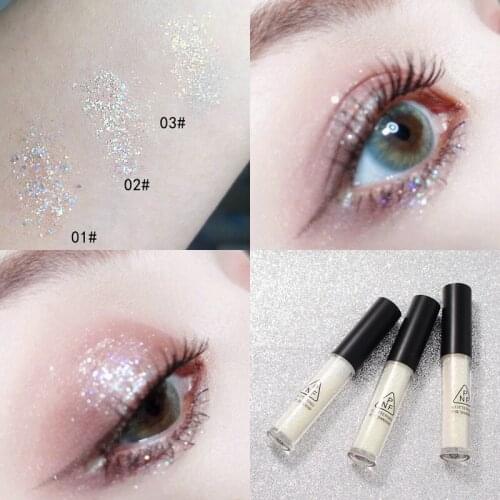 Liquid Eyeshadow Diamond Eye Shadow Metal Shimmer Glow Glitter Single Liquid Eyeshadow Makeup Pigment Accessorices Beauty