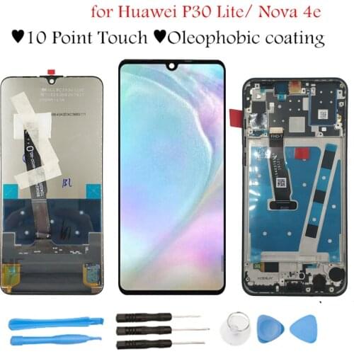 6.15" for Huawei P30 Lite/ Nova 4E LCD Display Touch Screen Digitizer Assembly LCD Display P30 Lite Repair Parts