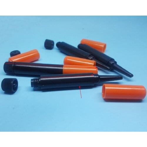 1.5ml 2ml black plastic Soft Tube long tip empty 502 glue water bottle art nail packing