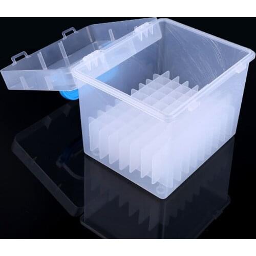 1Pc 80 Slot Plastic Carrying Marker Case Holder Storage Organizer Box for Paint Sketch Markers-Fits for Markers Pen from 15mm to