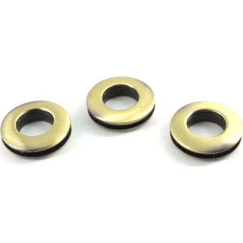 40pcs 1.4cm/0.55"Bronze Brushed Brass Alloying Screw Grommet Eyelet