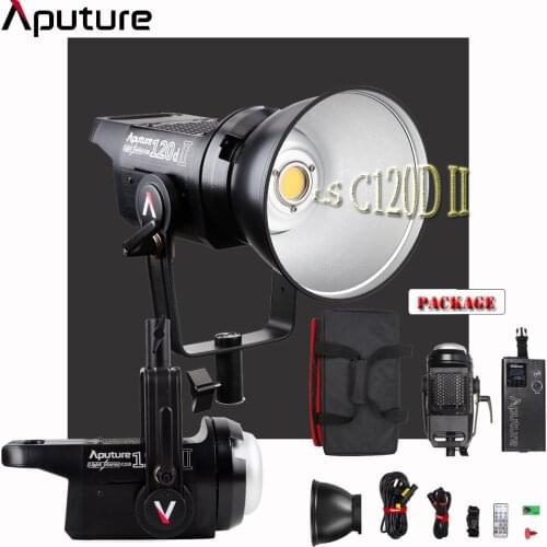 APUTURE LS 120D MARK II LIGHT STORM COB LED LIGHT KIT (V-MOUNT) For Canon Nikon Sony Youtube Photographer